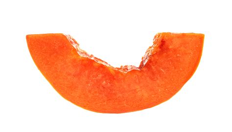 ripe papaya slice isolated  png