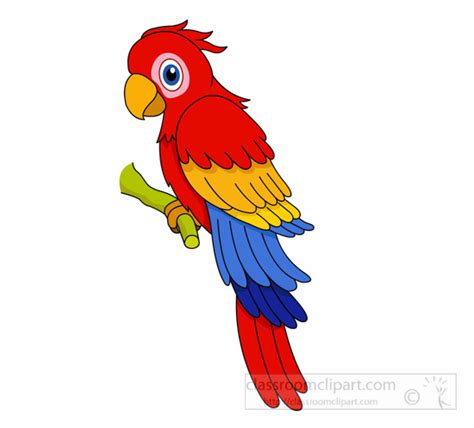 Parrot Clipart Clipart- red-blue-yellow-macaw-parrot-clipart-127 ...