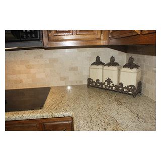 Giallo Ornamental Granite Countertop Crema Marfil Backsplash Cocina