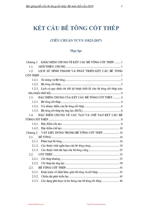 PDF Kết Cấu Bê Tông Cốt Thép Dhkientruchn Đỗ Kiến Quốc Ket Cau