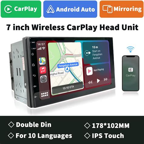 Unité principale CarPlay sans fil Android lien miroir automatique