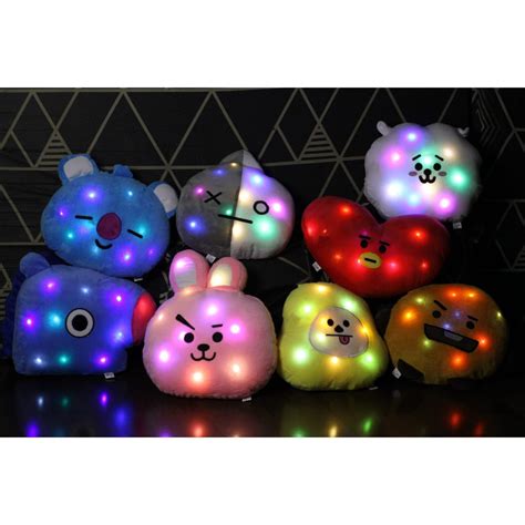 Jual Bantal Boneka BT21 BTS Unofficial Menyala Lampu LED 30cm Shopee