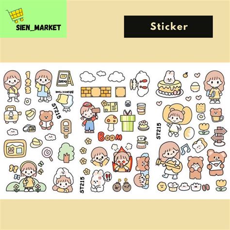 Jual Sticker Aesthetic Stiker Lucu Stiker Ecer Sticker Satuan Sticker