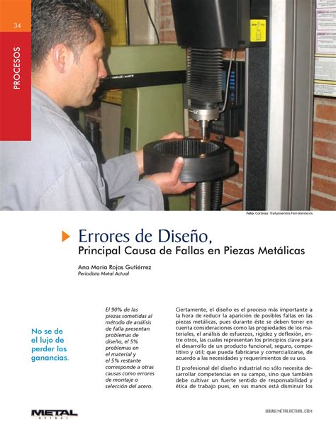 Errores De Diseño 34 Procesos Errores De Diseño Principal Causa De