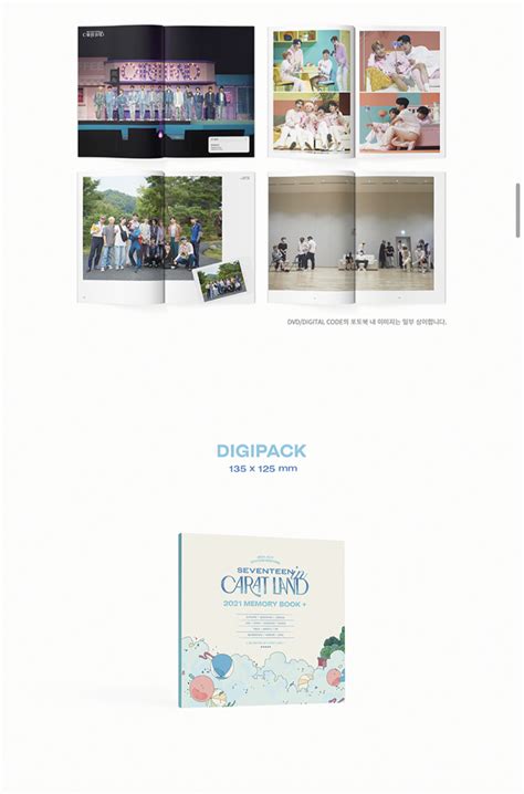 2021 SEVENTEEN In CARAT LAND MEMORY BOOK DVD KR Multimedia