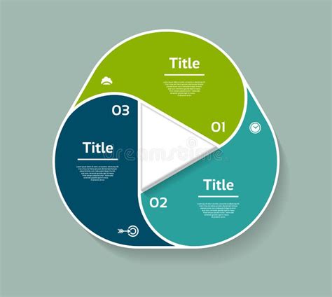 Infografía Del Círculo Vectorial Plantilla Para Diagrama Gráfico