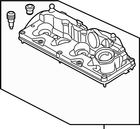 2013 Volkswagen Passat Engine Valve Cover 2012 14 Passat 03l103469r Genuine Volkswagen Part