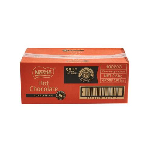 Nestle Complete Mix Hot Chocolate 25g Sachets Carton 100 Winc
