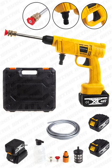 Maxstar 48V Şarjlı Araç Yıkama Makinesi - Maxstar Power Tools
