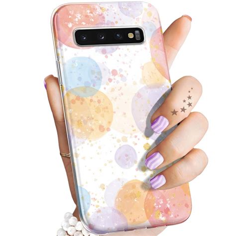 ETUI DO SAMSUNG GALAXY S10 PLUS WZORY WATERCOLOR AKWARELA OBRAZ OBUDOWA