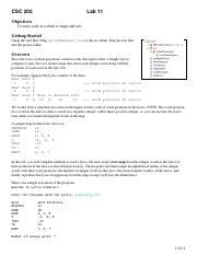 Lab11 LyricExaminer Maps Pdf CSC 202 Lab 11 Objectives To Write Code