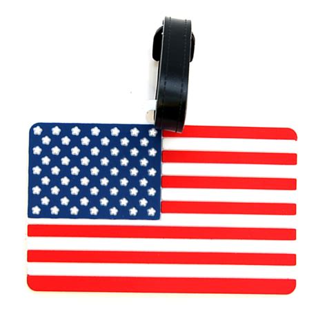 Graphic American Flag Luggage Tag