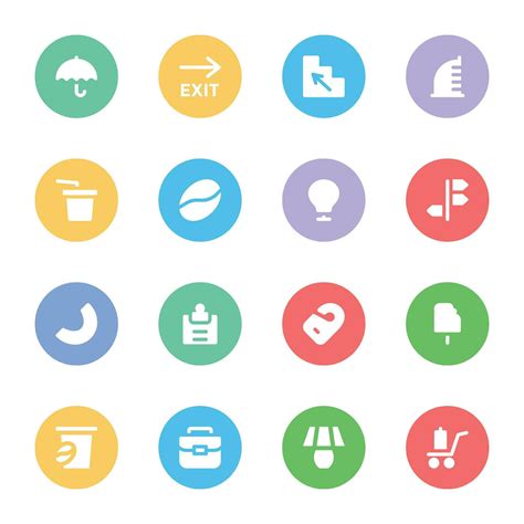 Collection Of Impactful Flat Circular Icons 29896217 Vector Art At Vecteezy