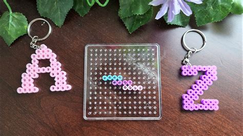 Perler Beads Or Fuse Beads Tutorial For Upper Case Letters Of The