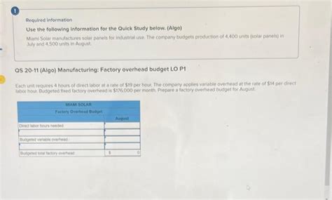 Solved Qs Algo Manufacturing Direct Materials Budget Chegg