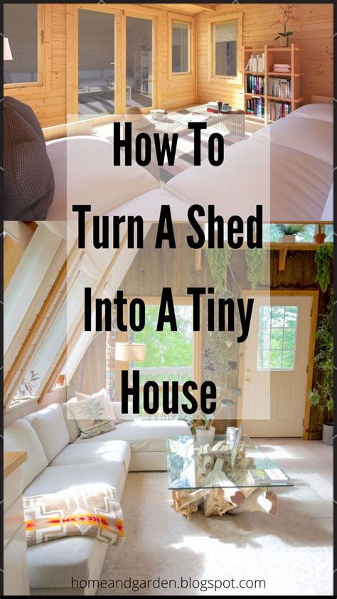 Transform Your Shed Into A Cozy Tiny House