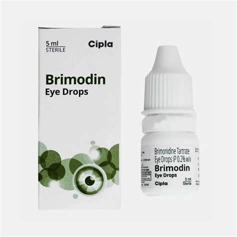 Cipla Brimonidine Tartrate Ophthalmic Solution 0 2 W V Brimodin Eye