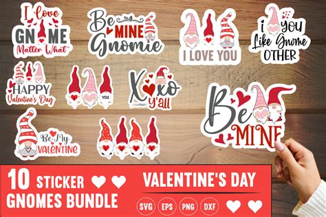 Valentine Sticker Bundle 10 Designs G Graphic By Creative Mass