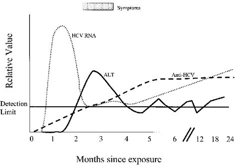 Time Course Of Serologic Markers In Acute Hepatitis C Infection