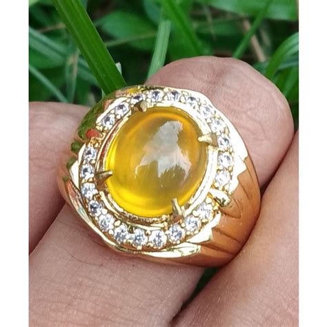 Jual CINCIN BATU PERMATA OVAL CET AYE KRISTAL 100 ORIGINAL Shopee