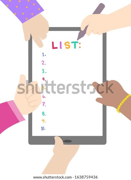 child list   royalty  licensable stock illustrations