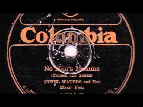 Ethel Waters And Her Ebony Four Ethel Waters No Man S Mamma Shake