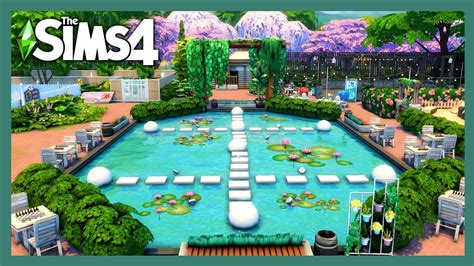 Willow Creek Park ⛲️🌳 The Sims 4 Speedbuild Youtube