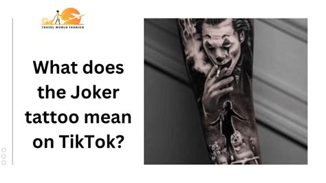 Joker Tattoo Meaning And What Does It Mean On Tiktok