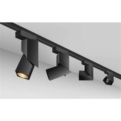 Spot orientable sur rail 12W LED blanc ou noir monophasé