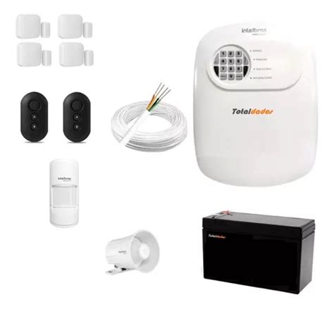 Kit Alarme Residencial 24 Net Sensor De Porta Pet Intelbras