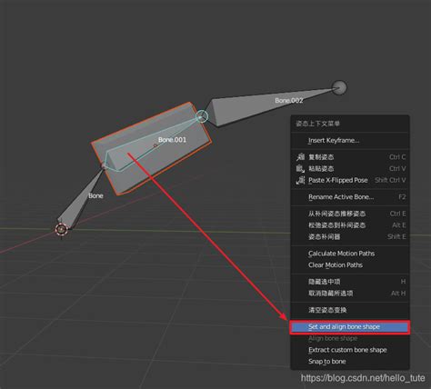 Blender图解教程：使用orient Bone Shapes插件轻松解决设置骨骼自定义形状（bone Custom Shapes）时的各种