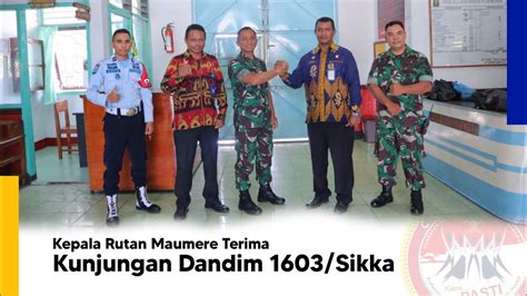 Silaturahmi Karutan Terima Kunjungan Dandim 1603 Sikka Letkol Czi