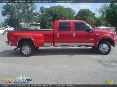 2007 Ford F450 Super Duty Lariat Crew Cab 4x4 Red / Medium Flint Photo ...