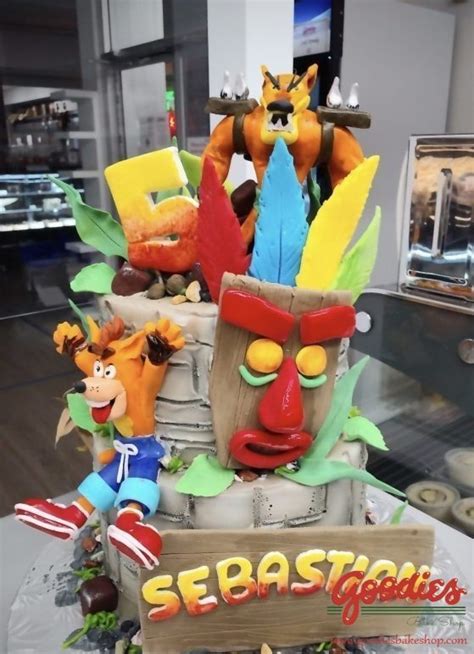 Crash Bandicoot Custom Birthday Cake Goodies Bakeshop