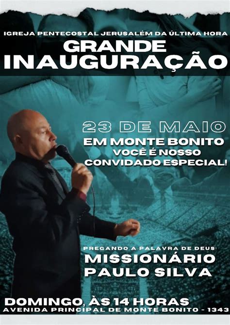 Designer Inauguração Igreja Cartaz Igreja Igreja pentecostal