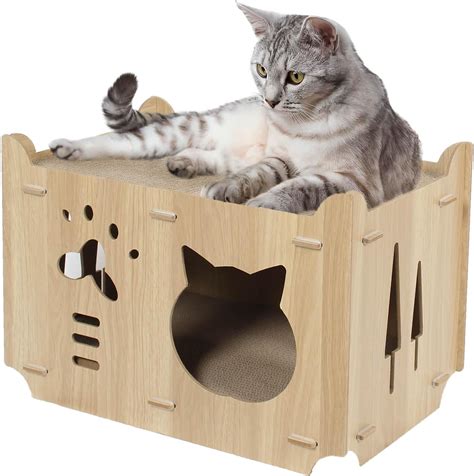 Cat Scratcher Houseeasy To Assemble Cat Houses For Indoor Cats