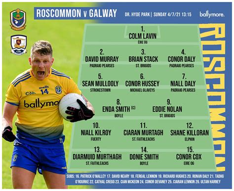 Roscommon Gaa On Twitter 📣 Team News 📣 Anthony Cunningham Has Named