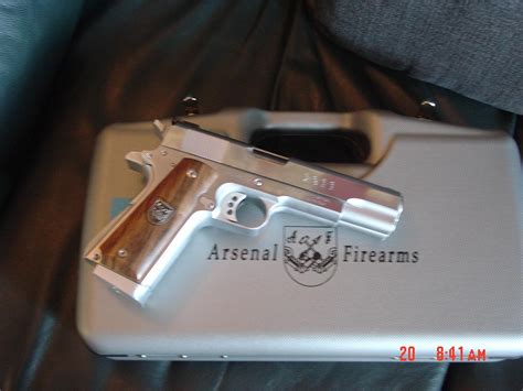 Arsenal Firearms Double Barrel 45 Acp Pistol 16 Shots Semi Auto Rare And Hard To Find Satin And Mat