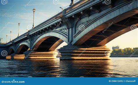 Ponte Grande Sobre O Rio Imagem De Stock Imagem De Grupo