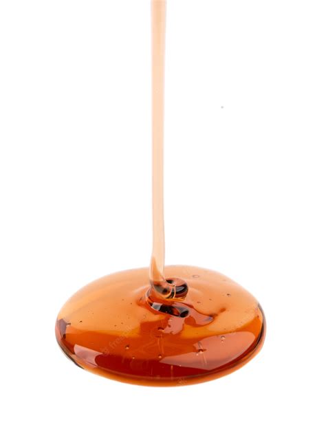 Premium Photo Caramel Syrup Drizzle Isolated On White Background