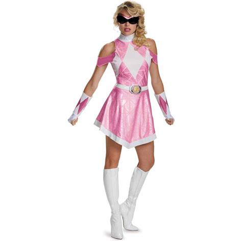 Mighty Morphin Power Rangers Pink Ranger Sassy Deluxe Women's Adult
