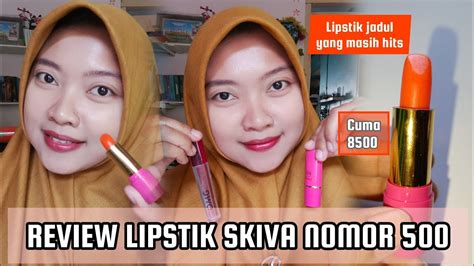 review lipstik skiva  lipstik jadul awet seharian harga kurang