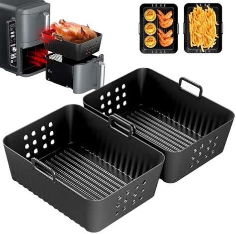 Paquet Moule Silicone Air Fryer Pour Ninja Double Stack Xl Friteuse