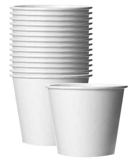 White 150 Ml Plain Disposable Paper Cup For Event And Party Supplies