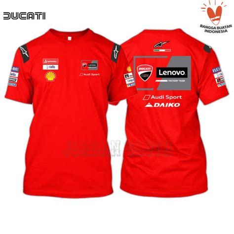 Jual Tshirt Baju Kaos Team Ducati Moto Gp Series Shopee Indonesia