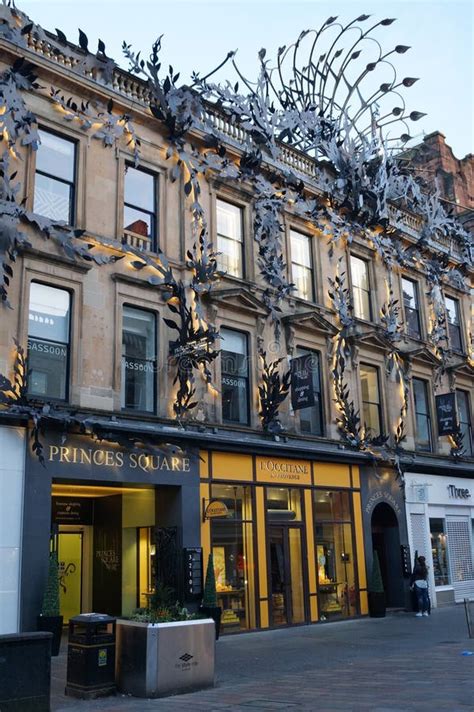 Glasgow Scotland Uk Princes Square Shopping Centre On Buchanan