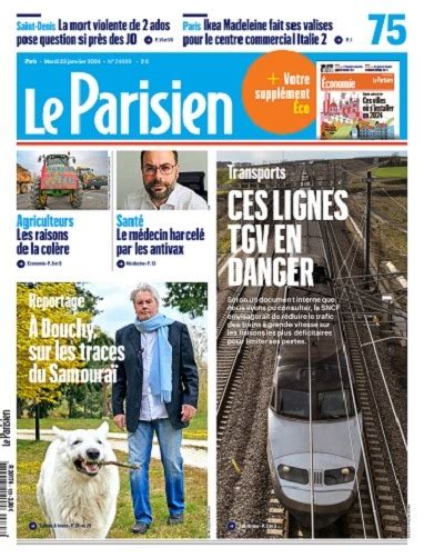 Le Parisien Du Mardi 23 Janvier 2024 Télécharger Des Magazines