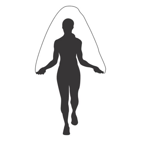 Female Rope Jumping Silhouette Transparent Png Svg Vector File