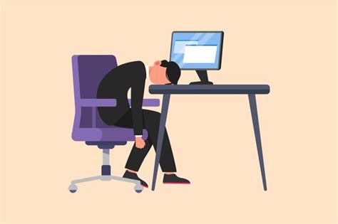 Premium Vector Business Flat Cartoon Style Drawing Depressed