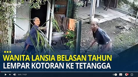 Viral Wanita Lansia Sudah Belasan Tahun Lempar Kotoran Ke Rumah